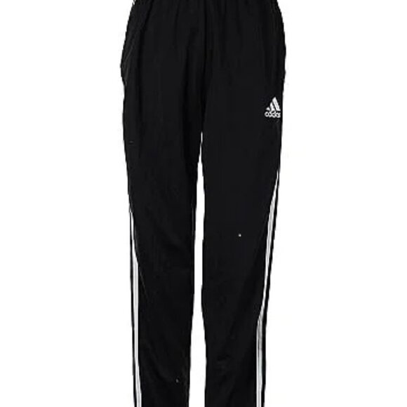 Adidas 3-Stripes Tricot Track Pants Black White Women Size M - Picture 1 of 4